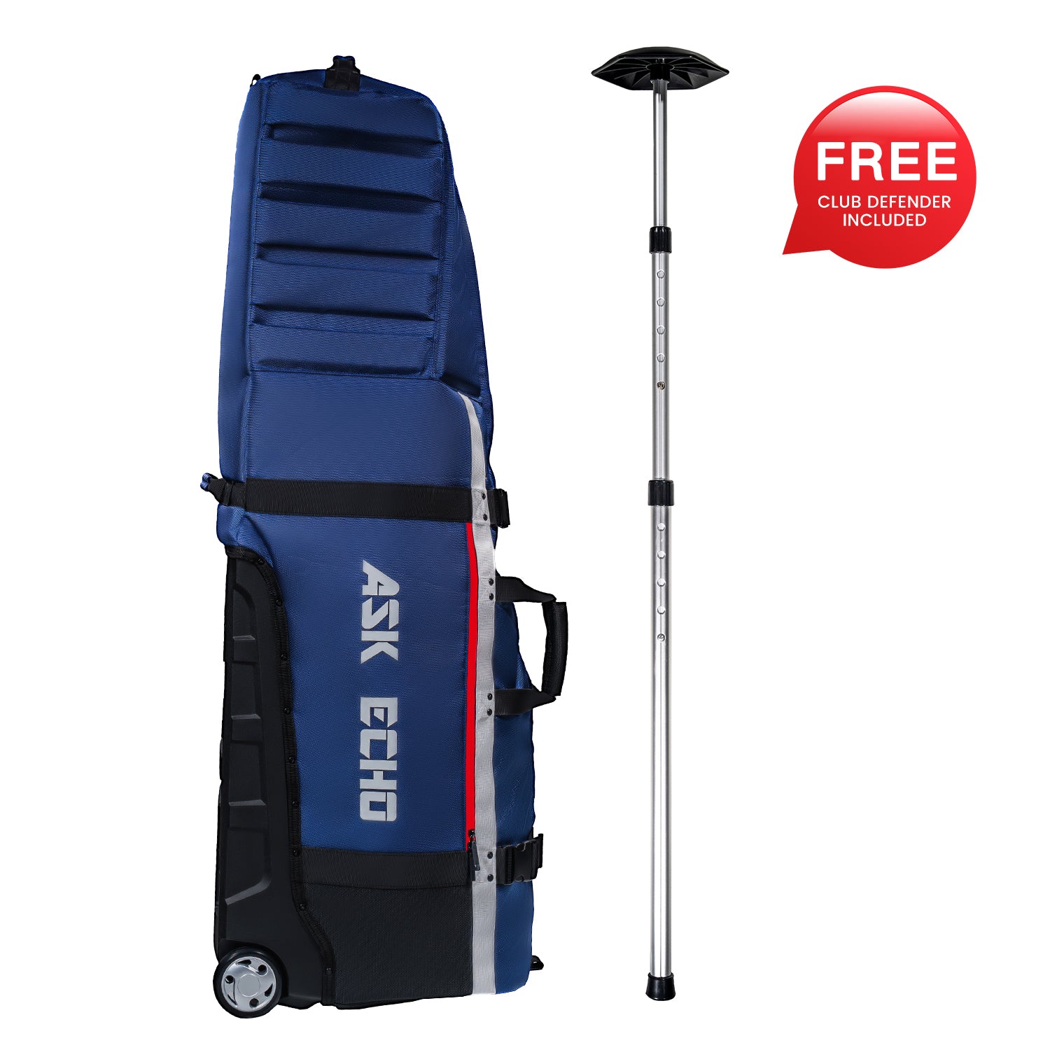 Ask Echo 2026 Locklink StableRoller Golf Travel Bag / Navy