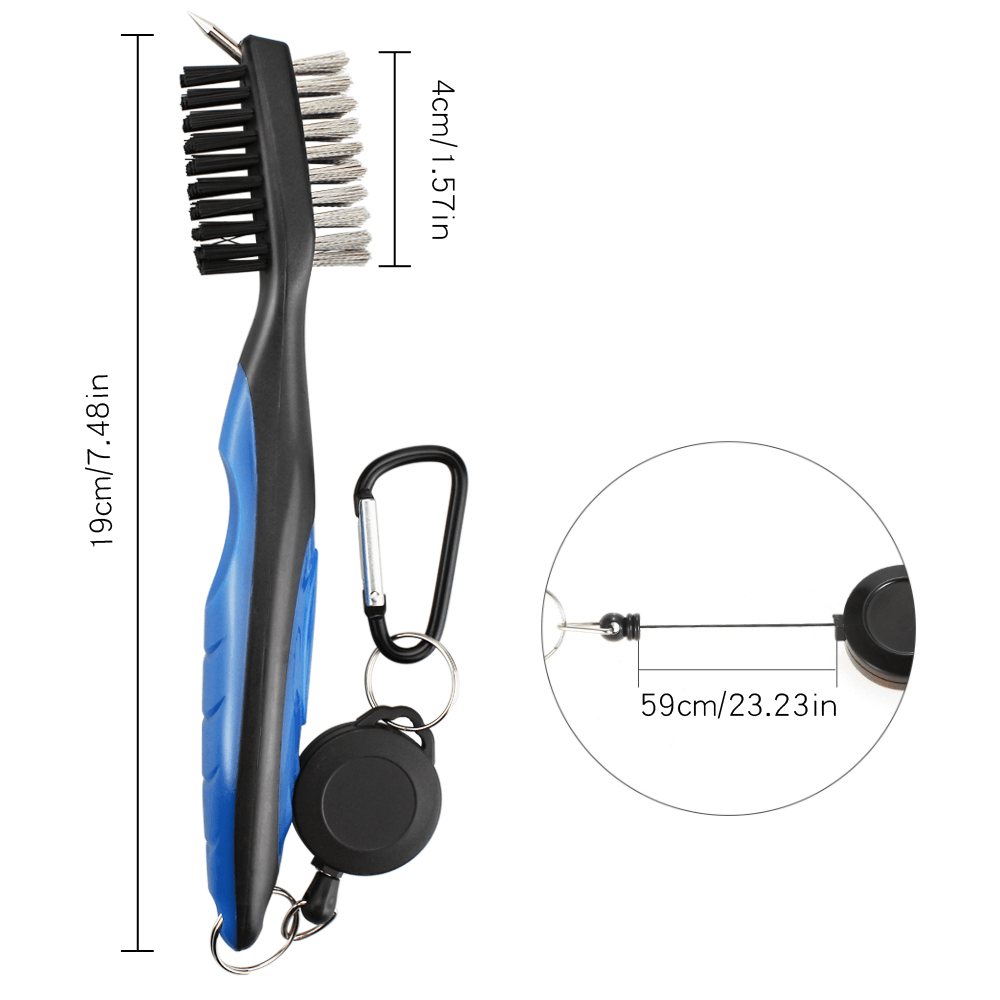 Golf Club Groove Cleaning Brush 2 Sided Using*2PCS