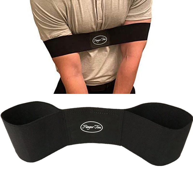 Professional Elastic Golf Swing Trainer Arm Band Belt Gesture Alignment Training Aid for Practicing Guide*2PCS
