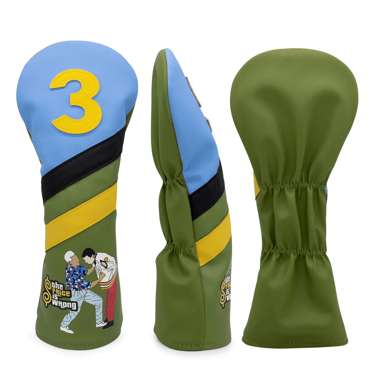 Funny Design Golf Club Head Cover PU Leather Waterproof