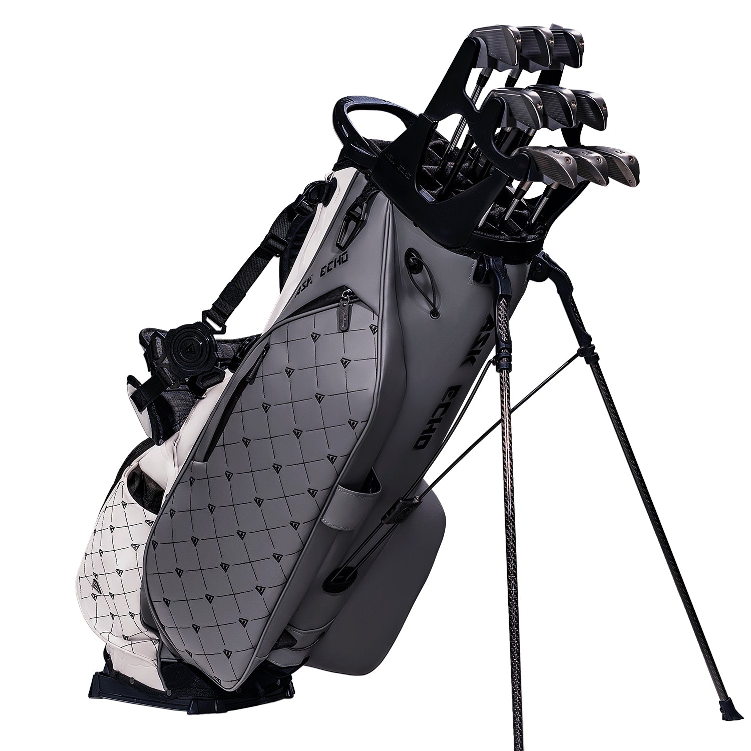 Ask Echo 2025 Prestige-14 Way Full Length Hybrid Leather Stand Bag / G