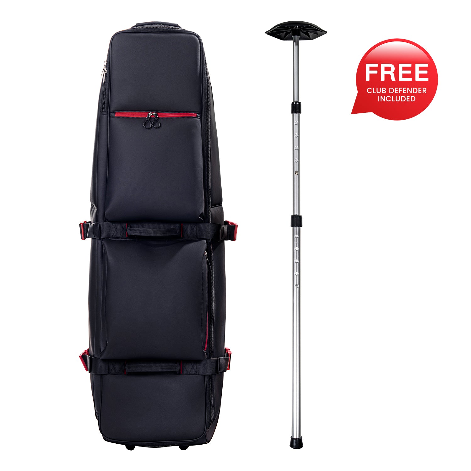 ASK ECHO 2025 LOCKLINK Roller Outdoors Golf Travel Bag Soft-Sided with Wheels / Black