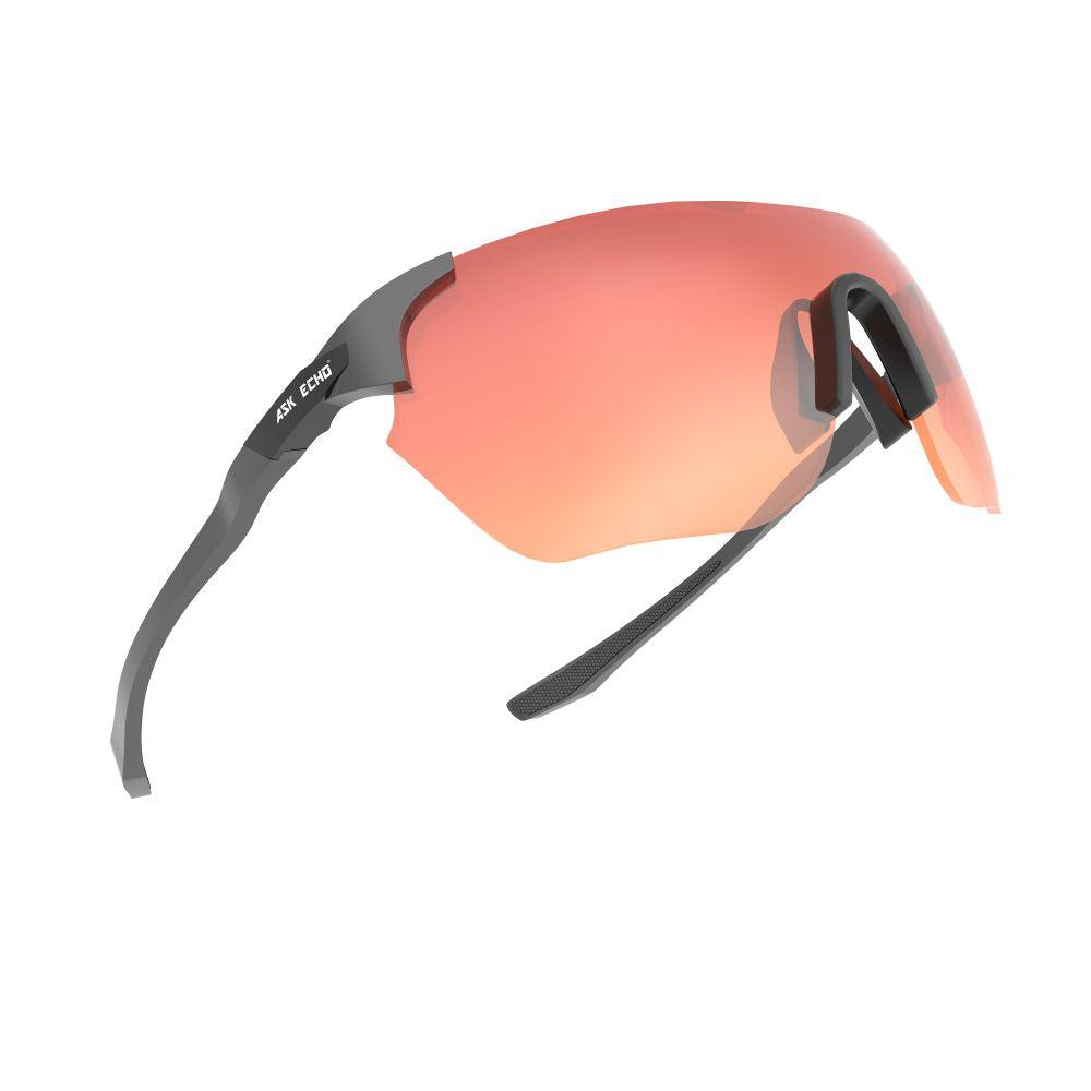 Ask Echo Golf No Frame Black Leg Sunglasses / Revo Red