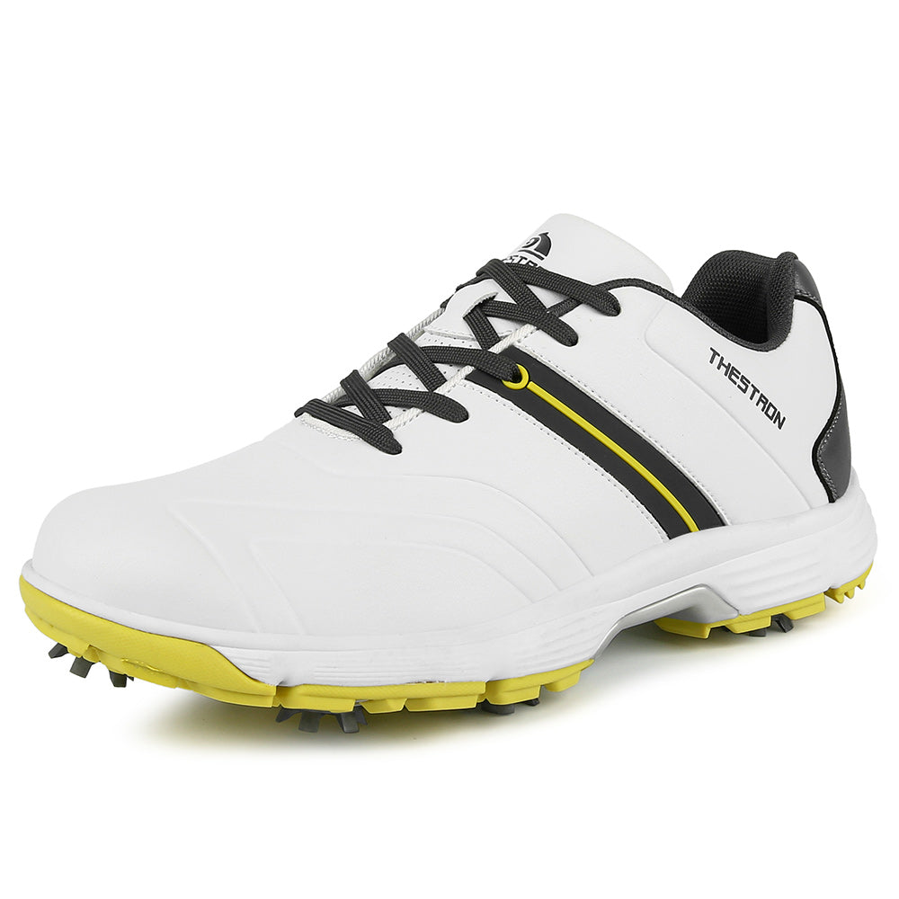 Ask Echo G517 Men's Professional Spikes Golf Shoes / Yellow