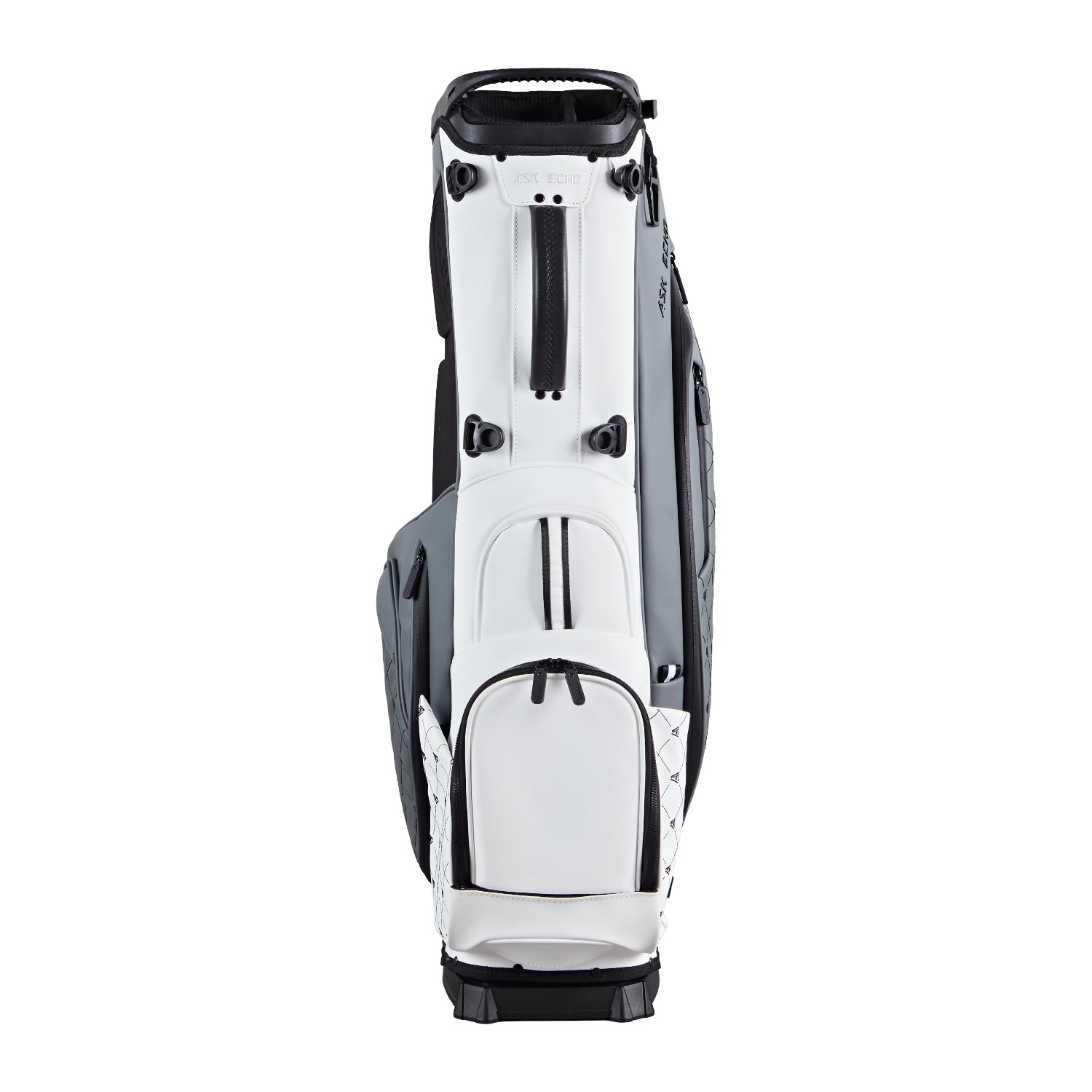 Ask Echo Golf Prestige-14 Way Full Length Hybrid Leather Stand Bag / Grey