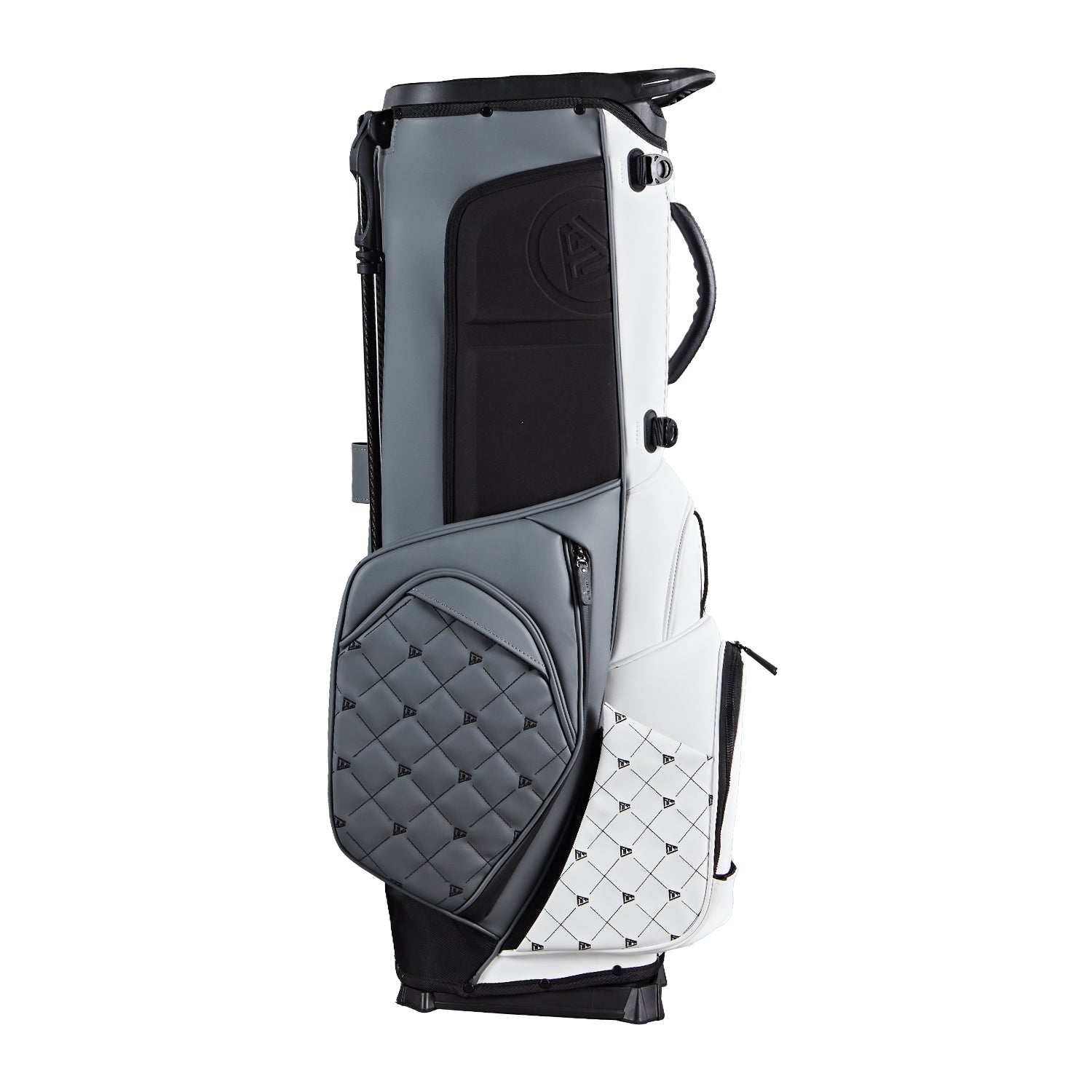 Ask Echo Golf Prestige-14 Way Full Length Hybrid Leather Stand Bag / Grey