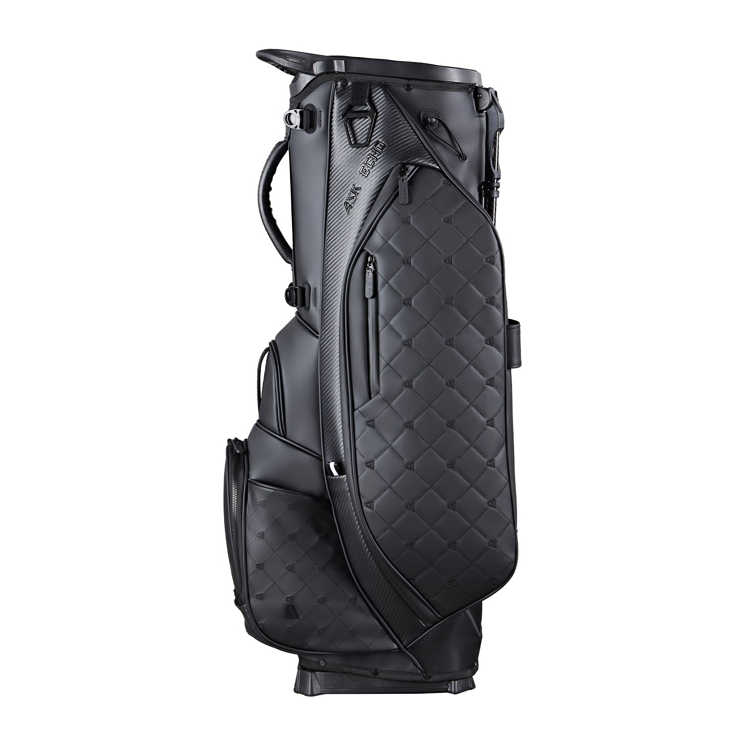 Ask Echo Golf Prestige-14 Way Full Length Hybrid Leather Stand Bag / Black