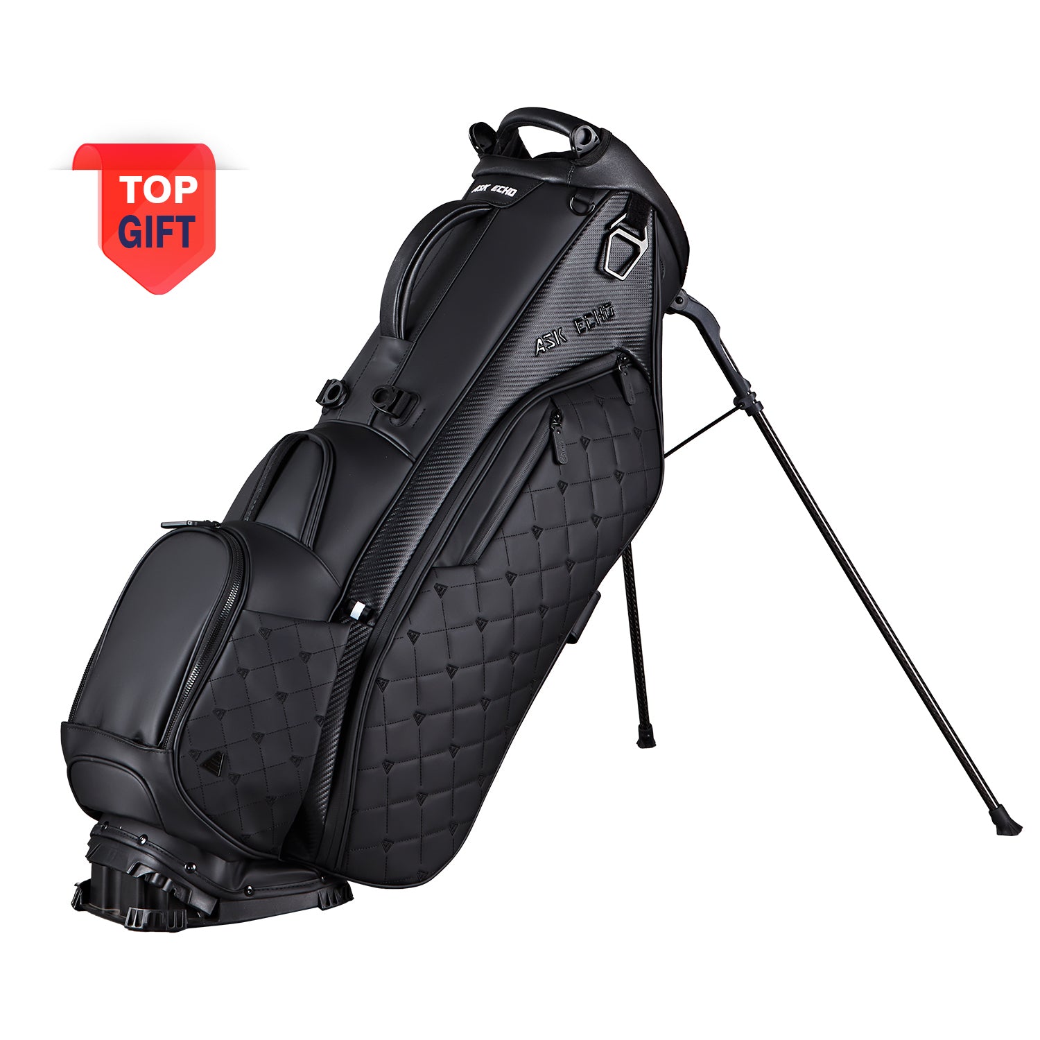 Ask Echo 2025 Prestige-14 Way Full Length Hybrid Leather Stand Bag / B