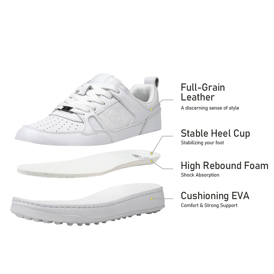 Ask Echo X Goating Player P101 Spikeless Golf Shoes / White