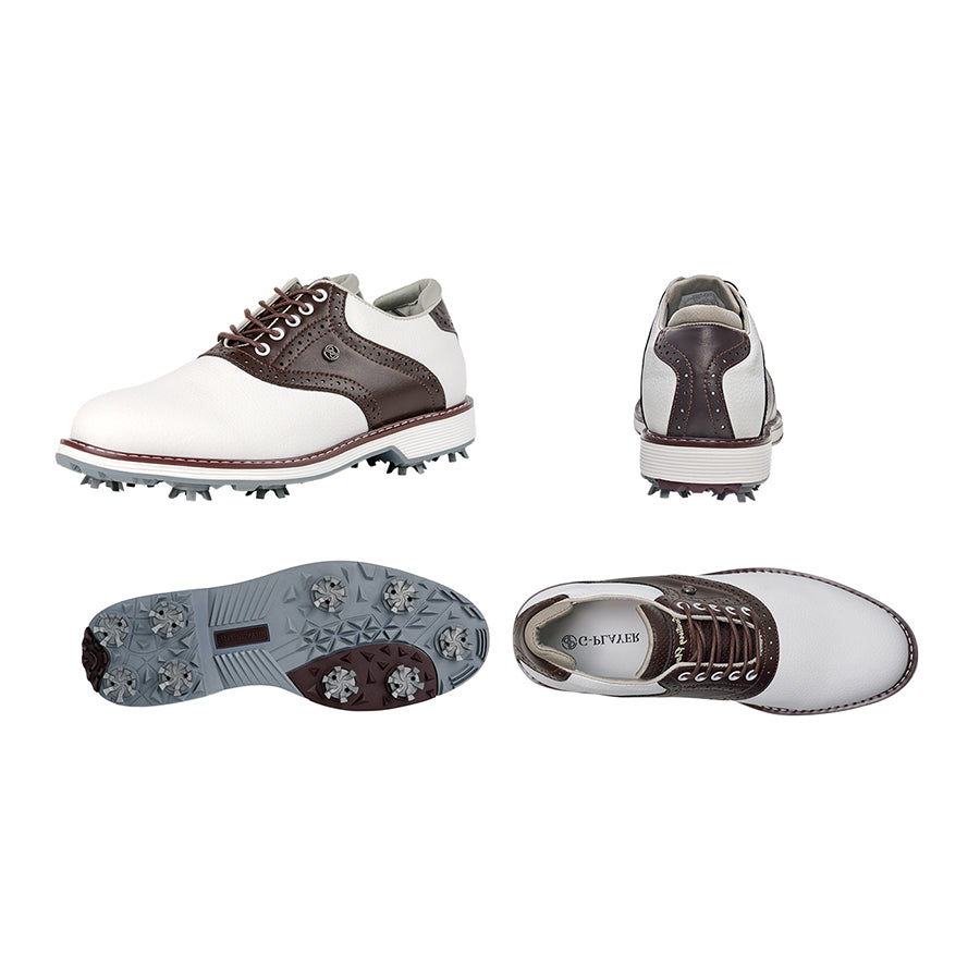 Ask Echo G1 Men's Professional Spikes Golf Shoes / Brown