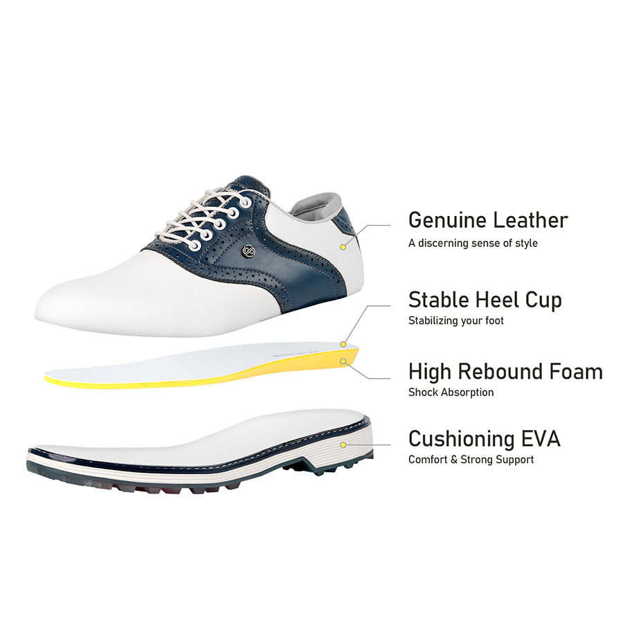 Ask Echo G3 Men's Professional Spikeless Golf Shoes / Blue