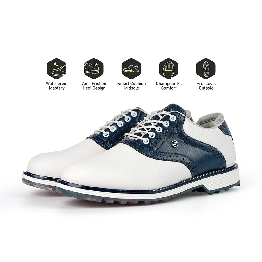 Ask Echo G3 Men's Professional Spikeless Golf Shoes / Blue