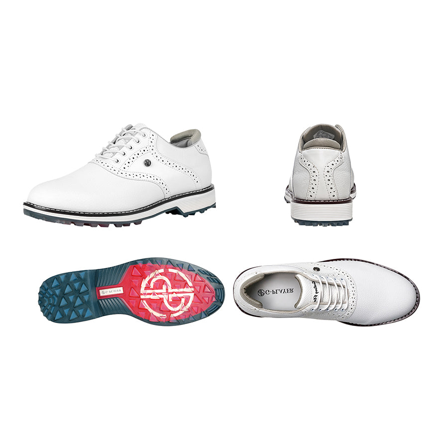 Ask Echo G3 Men's Professional Spikeless Golf Shoes / White