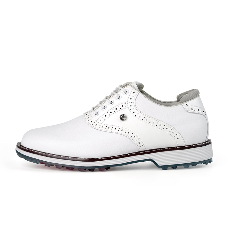 Ask Echo G3 Men's Professional Spikeless Golf Shoes / White