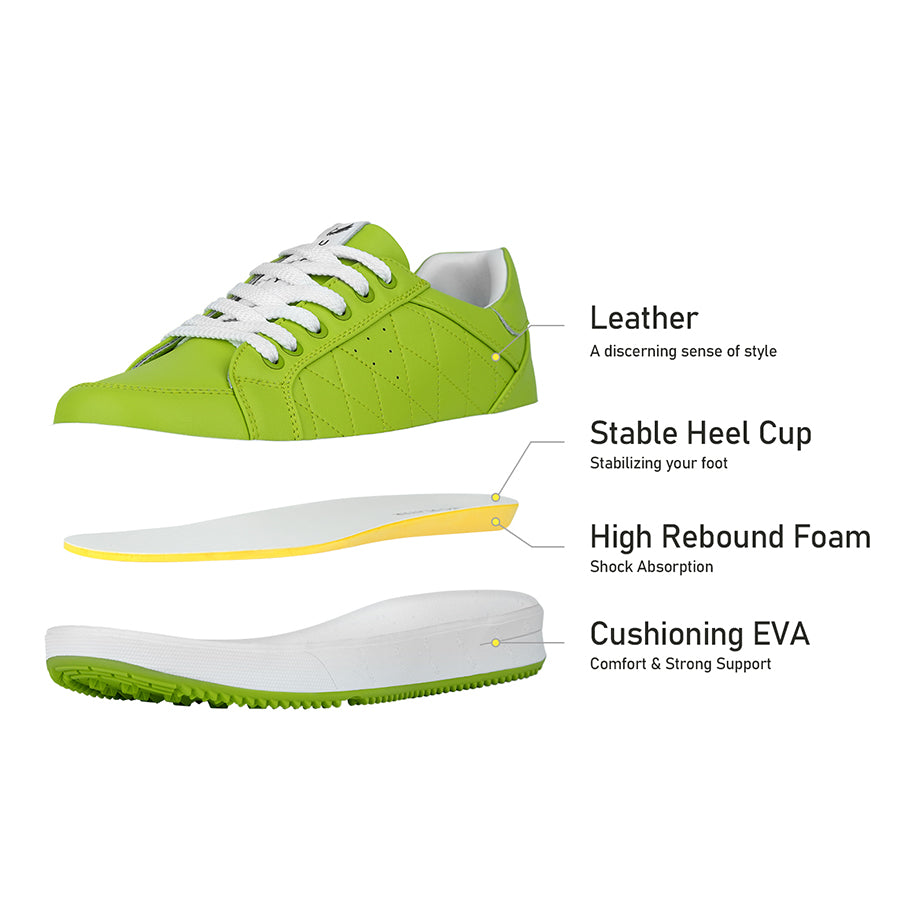 Ask Echo G2 Men's Professional Leather Golf Shoes / Green