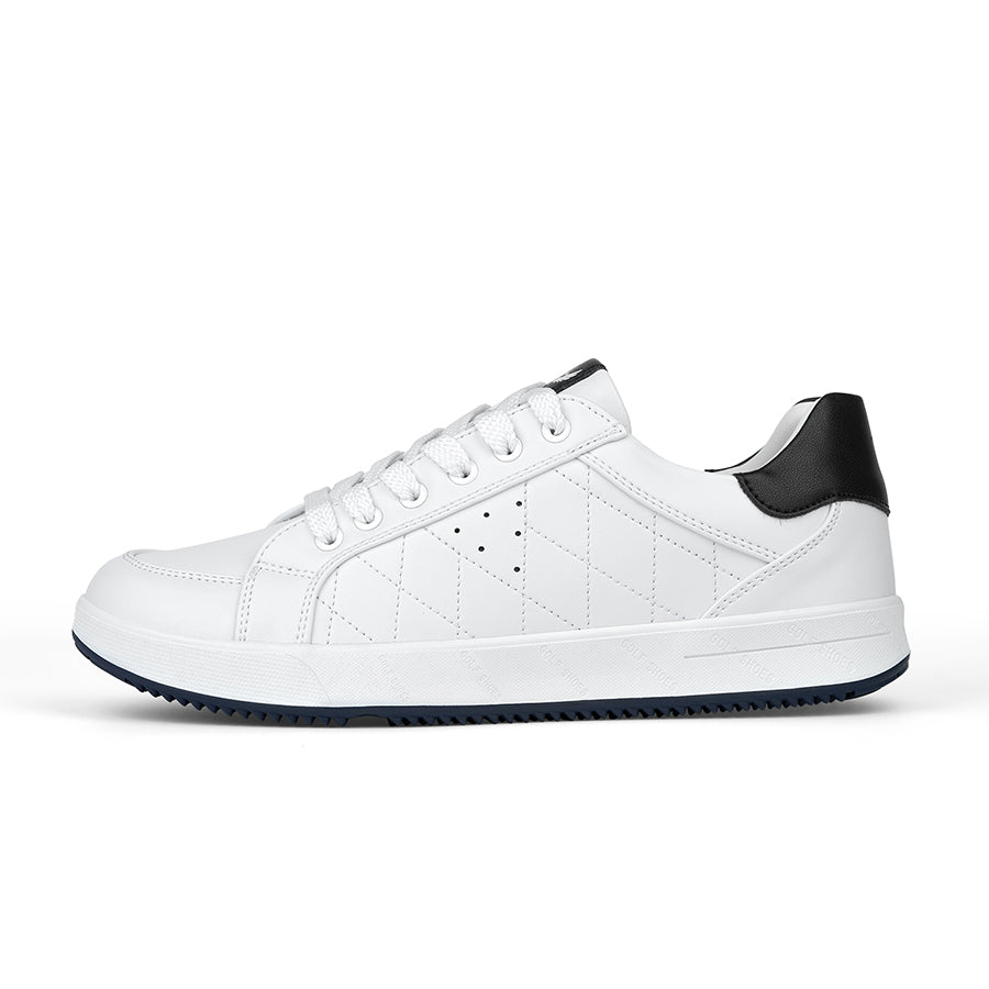 Ask Echo G2 Men's Professional Leather Golf Shoes  / White