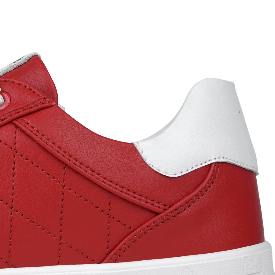Ask Echo G2 Men's Professional Leather Golf Shoes / Red
