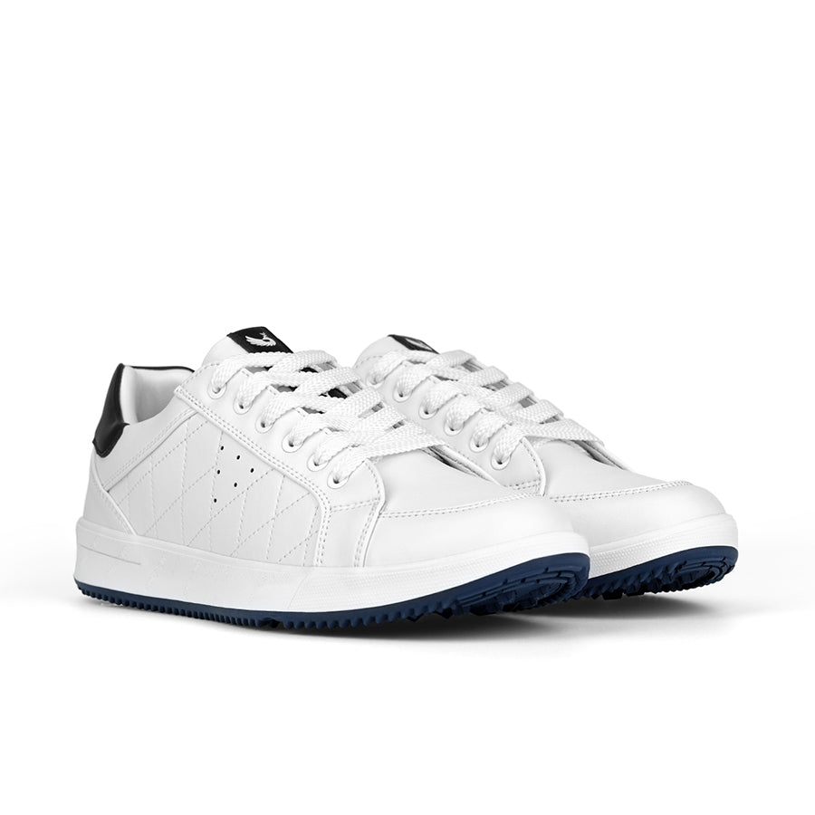 Ask Echo G2 Men's Professional Leather Golf Shoes  / White