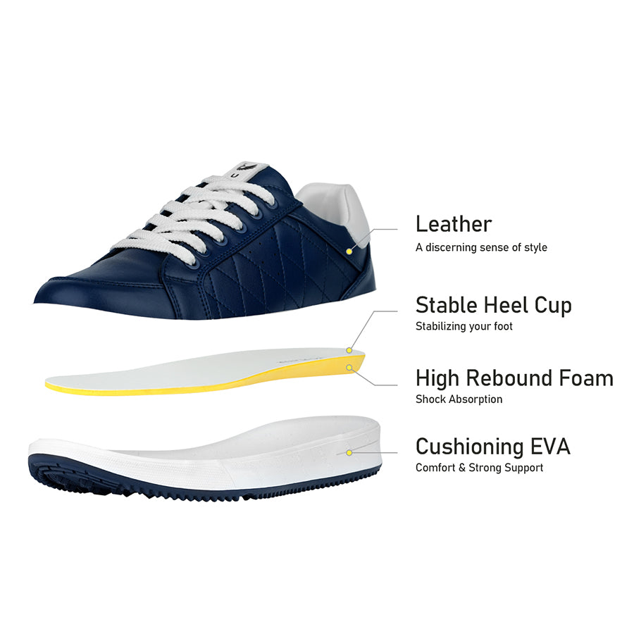 Ask Echo G2 Men's Professional Leather Golf Shoes  / Blue