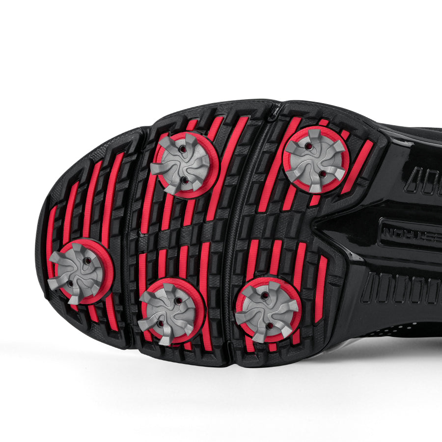 Ask Echo G615 Men's Professional Spikes Golf Shoes / Black