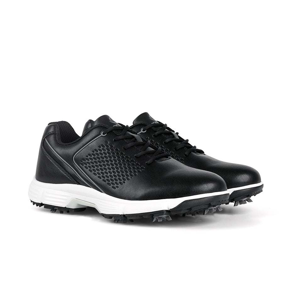 Ask Echo  G617 Men's Professional Spikes Golf Shoes / Black