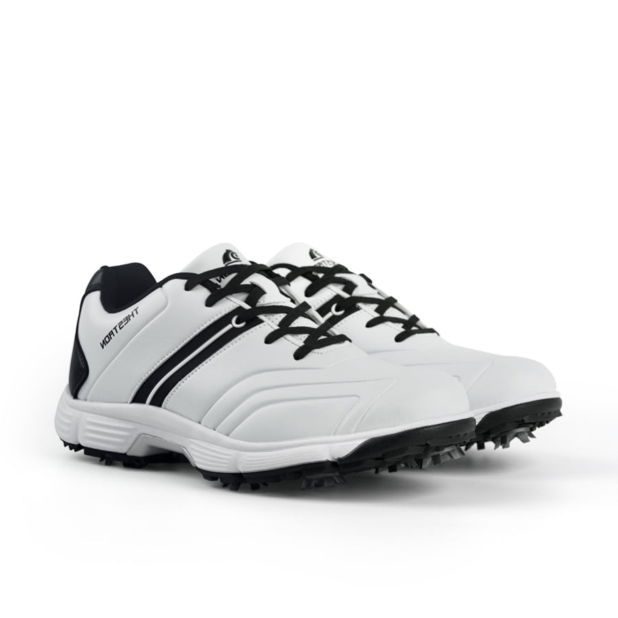 Ask Echo G517 Men's Professional Spikes Golf Shoes / White