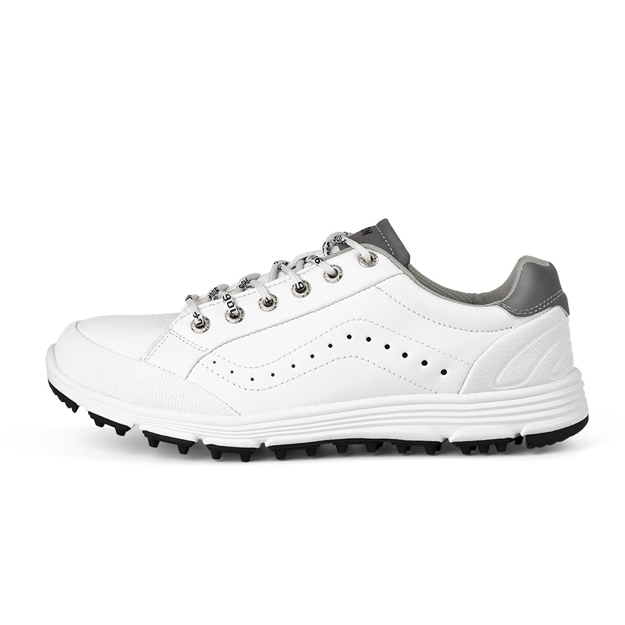 Ask Echo G718 Men's Breathable Spikeless Golf Shoes / White