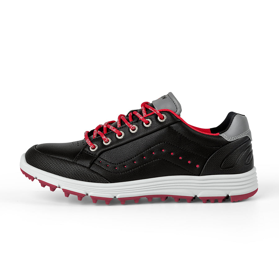 Ask Echo G718 Men's Breathable Spikeless Golf Shoes / Black