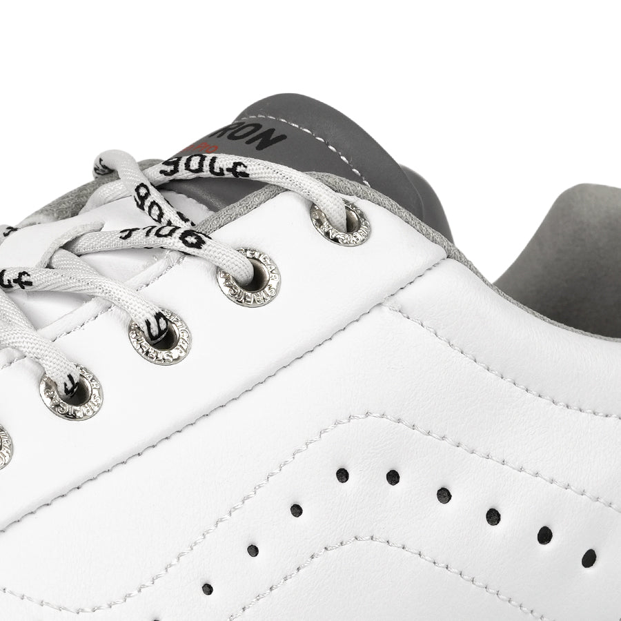 Ask Echo G718 Men's Breathable Spikeless Golf Shoes / White