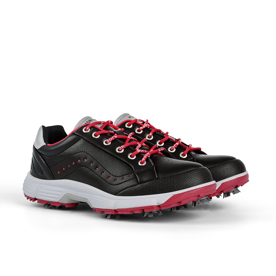Ask Echo G716 Men's Professional Spikes Golf Shoes / Black