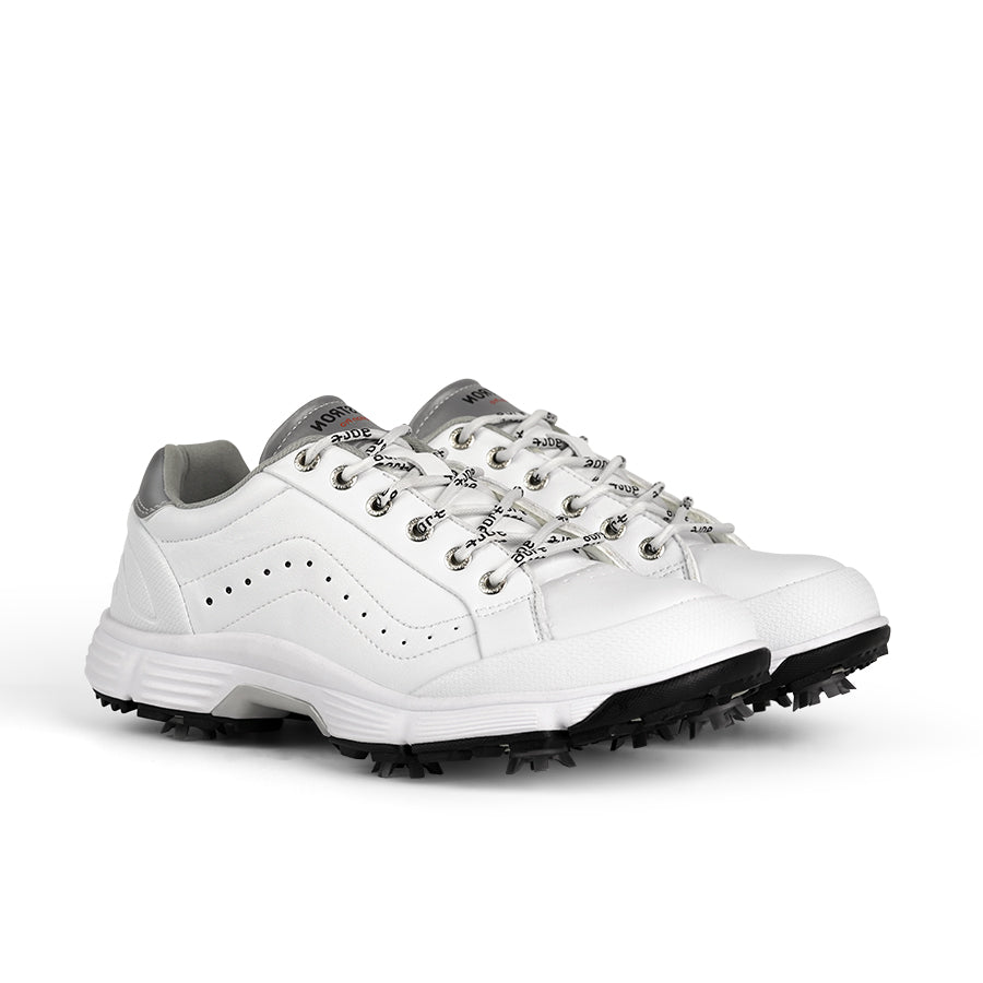 Ask Echo G716 Men's Professional Spikes Golf Shoes / White