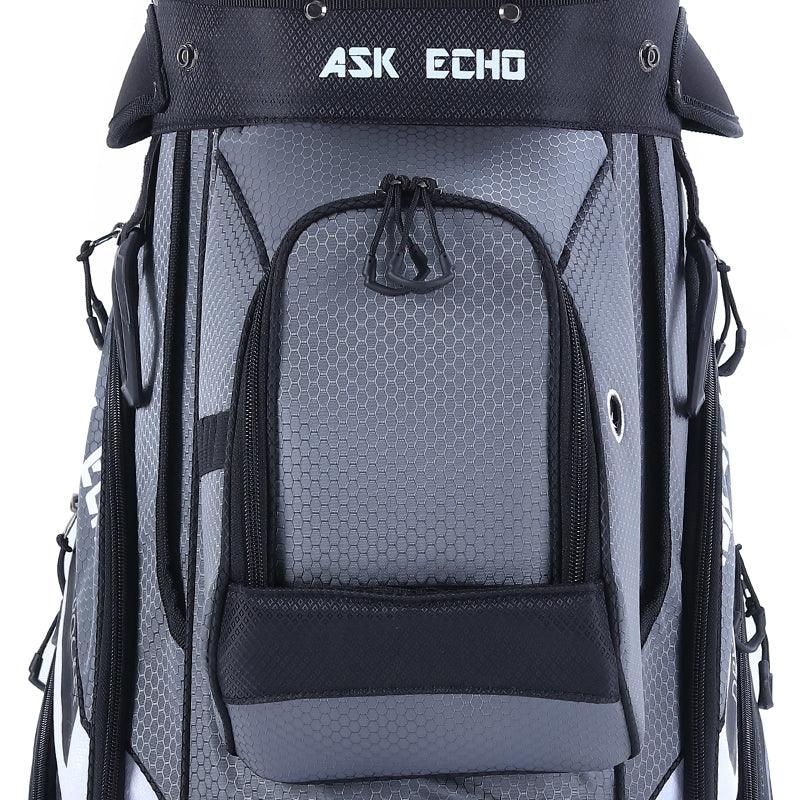 Ask Echo T-LOCK 2.0 14 Way Organizer Dividers Golf Soundless Cart Bag / Grey