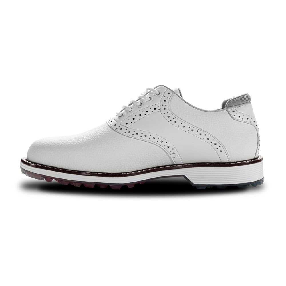 Ask Echo G3 Men's Professional Spikeless Golf Shoes / White