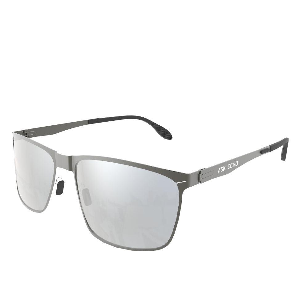 Ask Echo Golf Gunmetal Frame Sunglasses / Silver