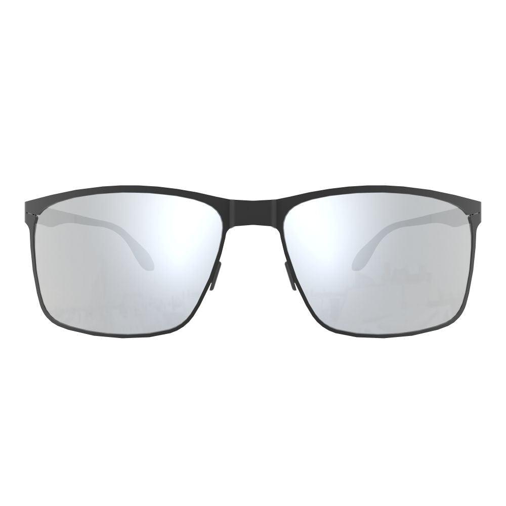 Ask Echo Golf Black Metal Frame Sunglasses / Silver