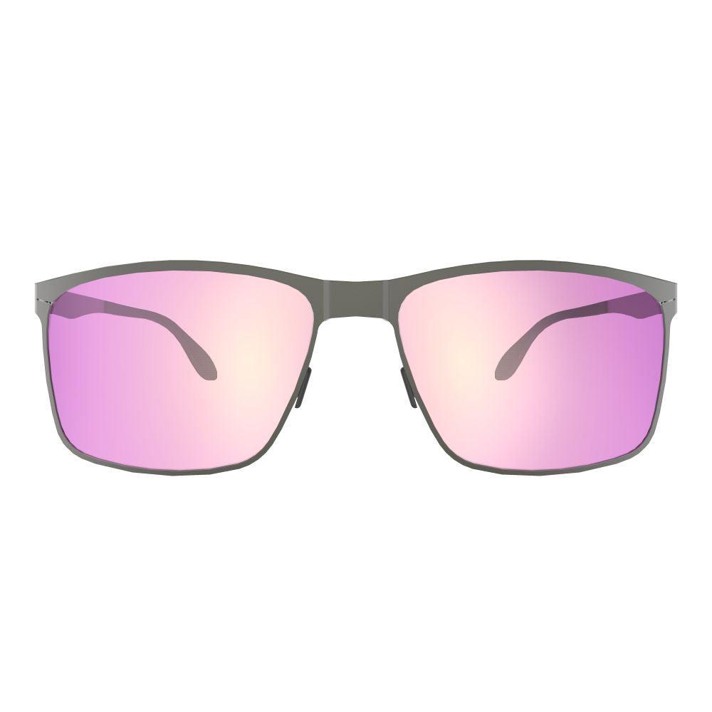 Ask Echo Golf Gunmetal Frame Sunglasses / Pink