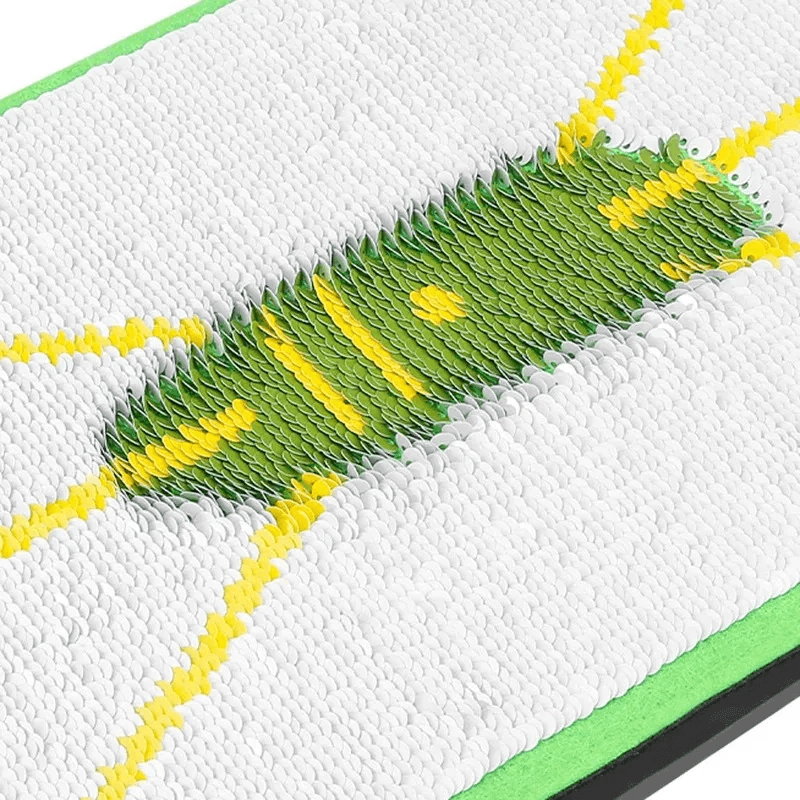 Golf Swing Practice Mat Displays Trajectory for Beginners Indoor Outdoor Trajectory Assistance for Detecting