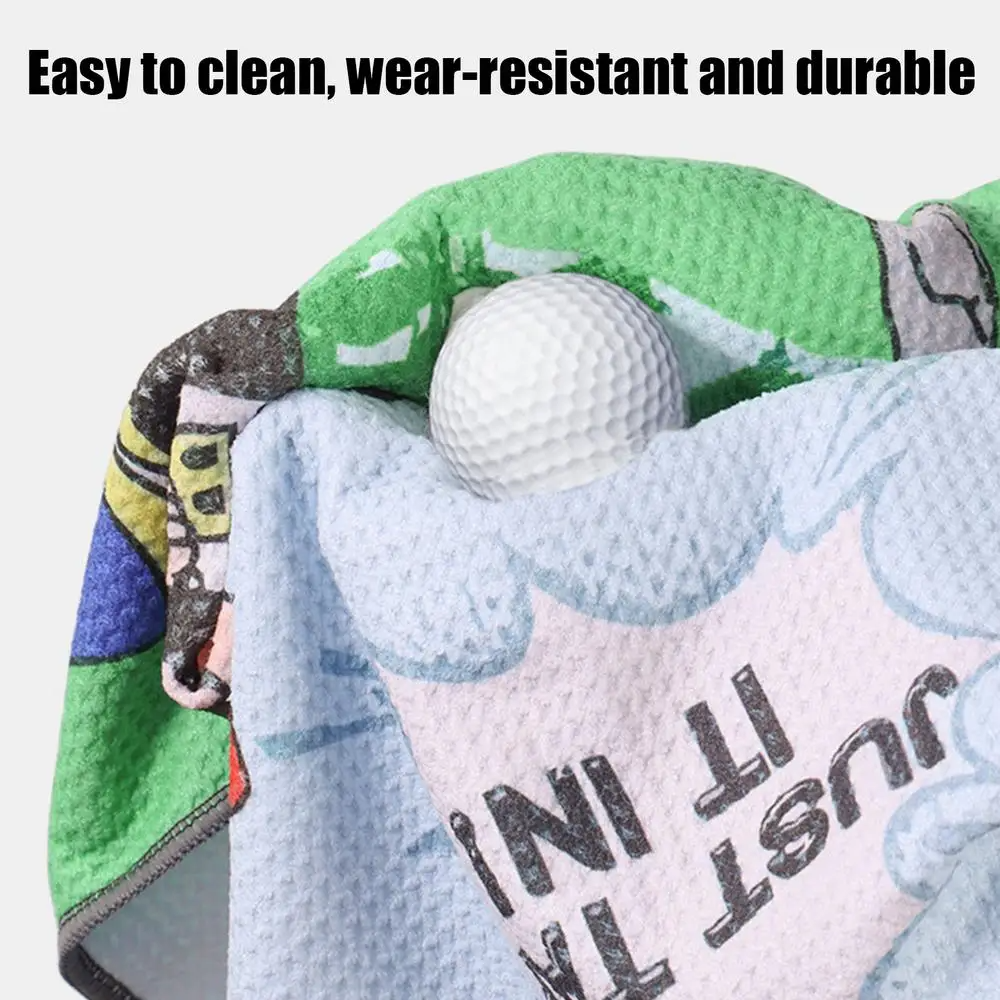 Waffle Weave Microfiber Printing Golf Cotton Cleaning Towel