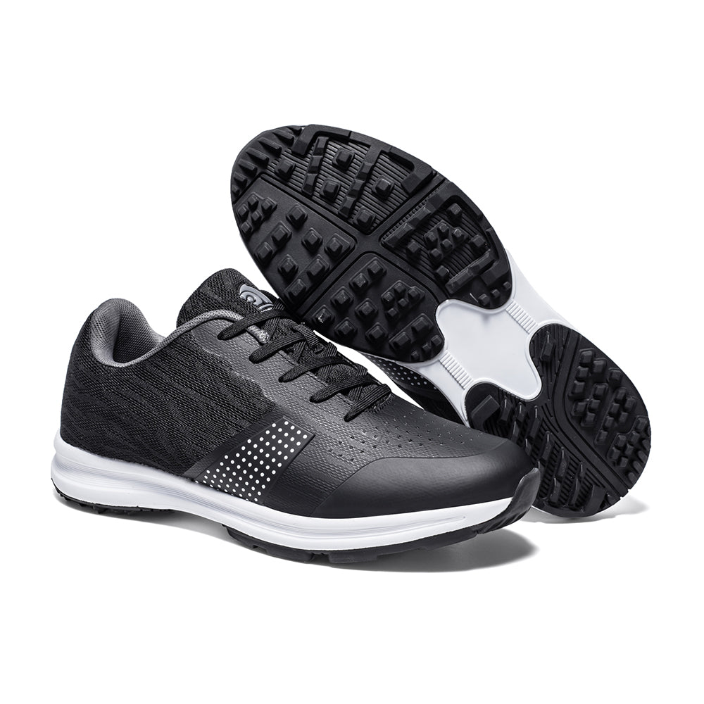 Ask Echo MX515 Men's Breathable Spikeless Golf Shoes /  Black