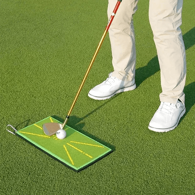 Golf Swing Practice Mat Displays Trajectory for Beginners Indoor Outdoor Trajectory Assistance for Detecting