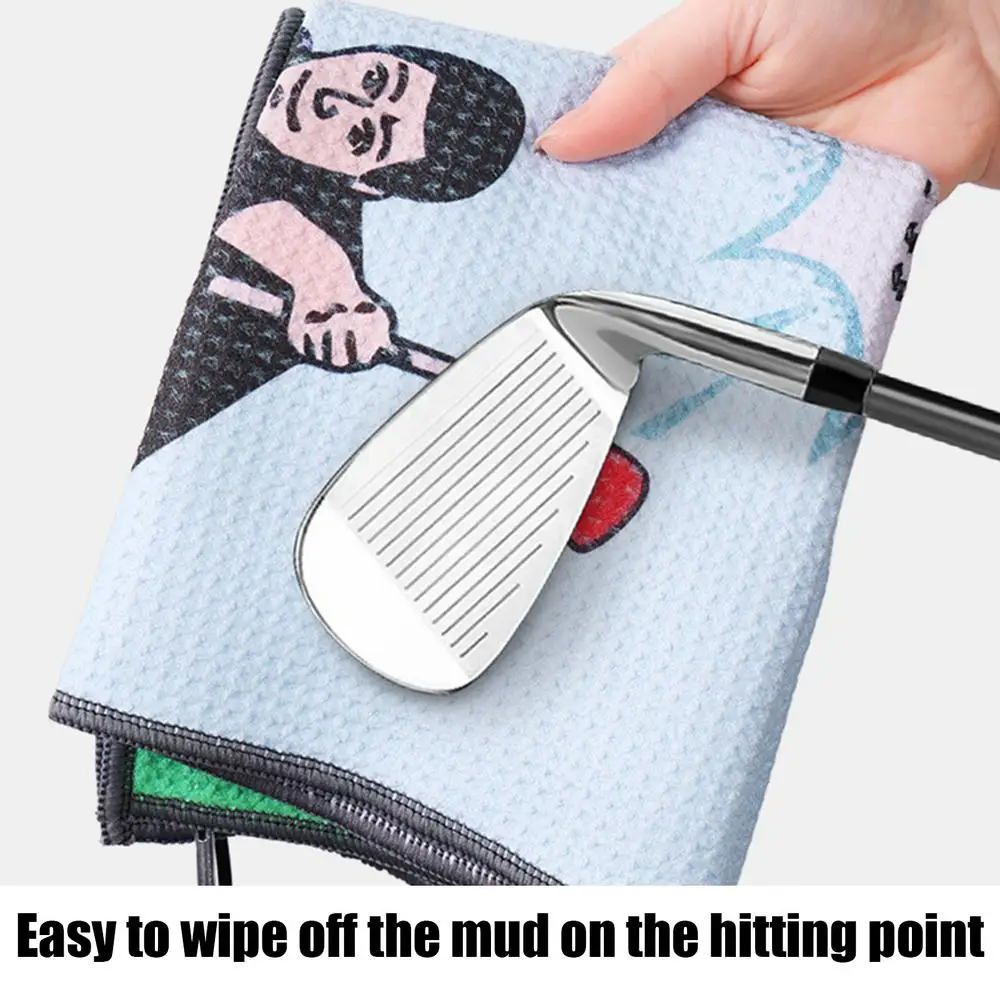 Waffle Weave Microfiber Printing Golf Cotton Cleaning Towel