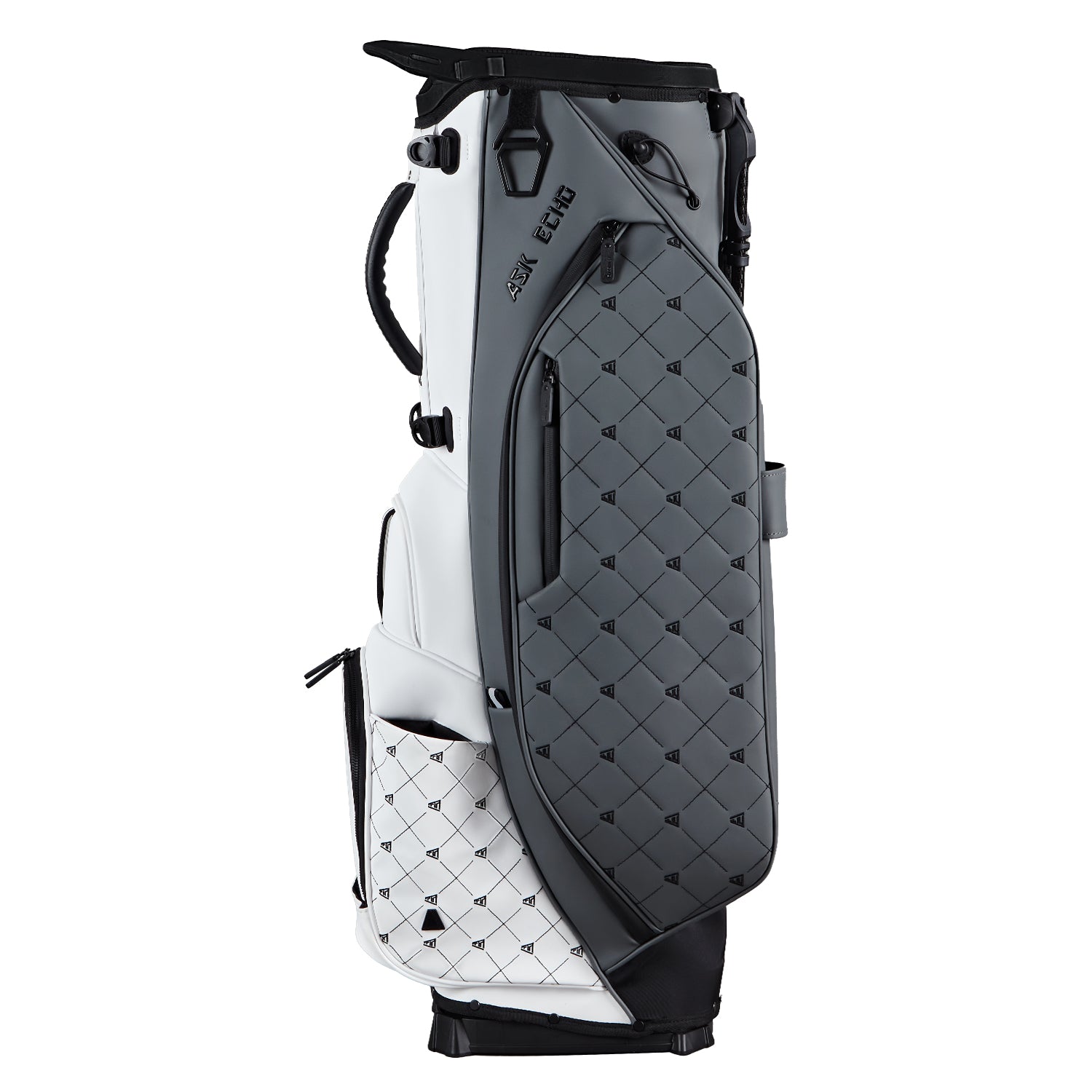 Ask Echo Golf Prestige-14 Way Full Length Hybrid Leather Stand Bag / Grey