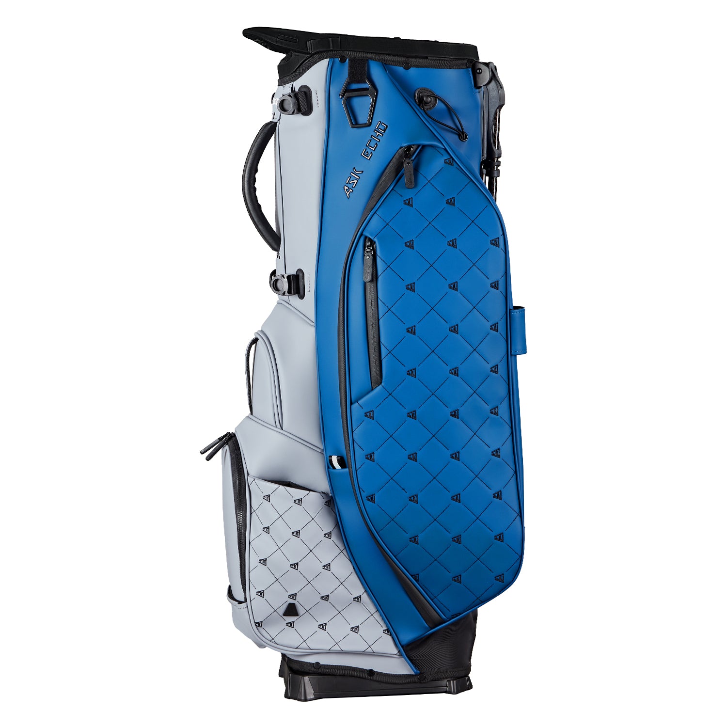 Ask Echo Golf Prestige-14 Way Full Length Hybrid Leather Stand Bag / Navy