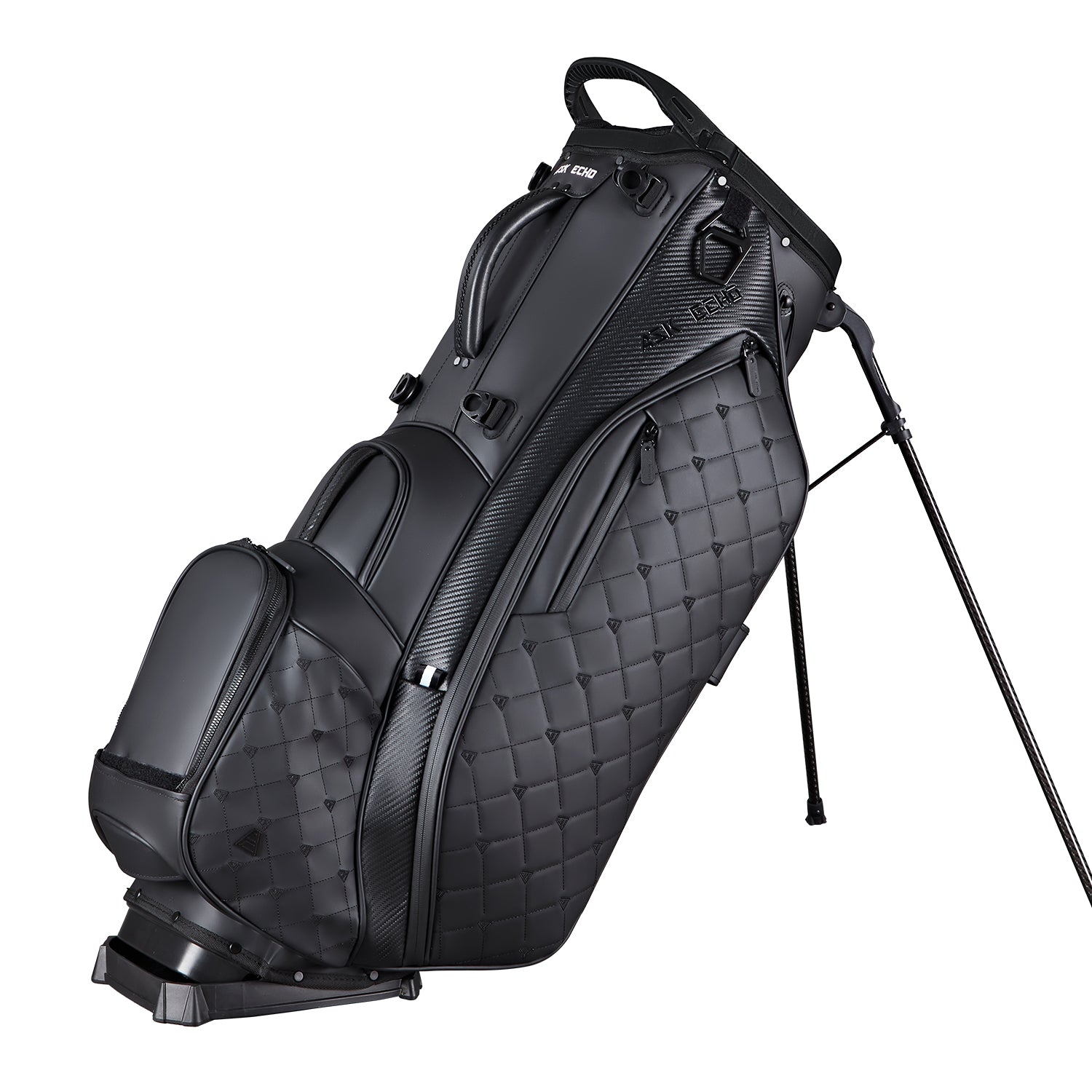 Ask Echo 2025 Prestige-14 Way Full Length Hybrid Leather Stand Bag / Black