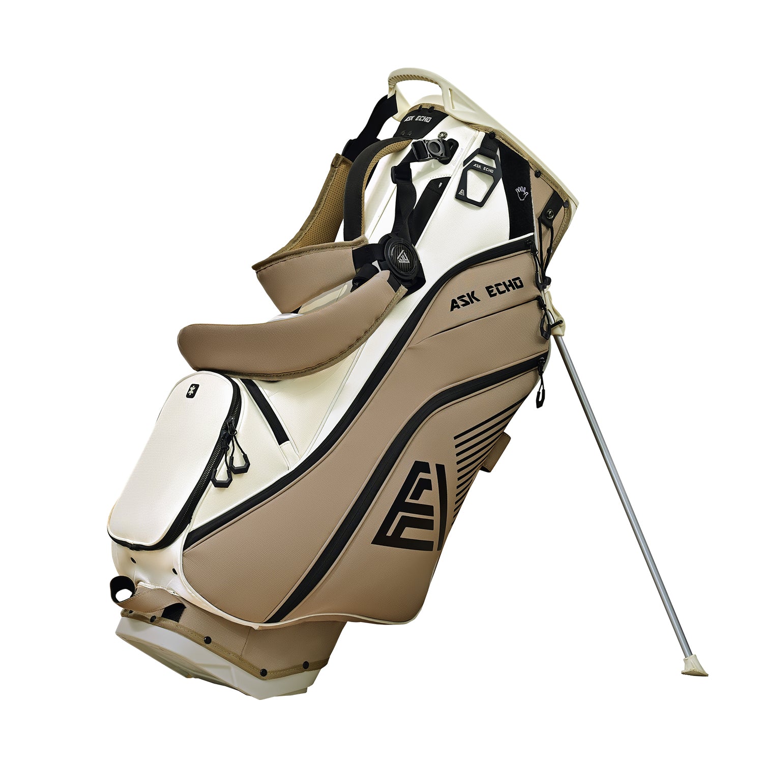 Ask Echo 2025 ST-LOCK Mecha 14 Way Dividers Quiet Hybrid Stand Bag / Toasted Almond