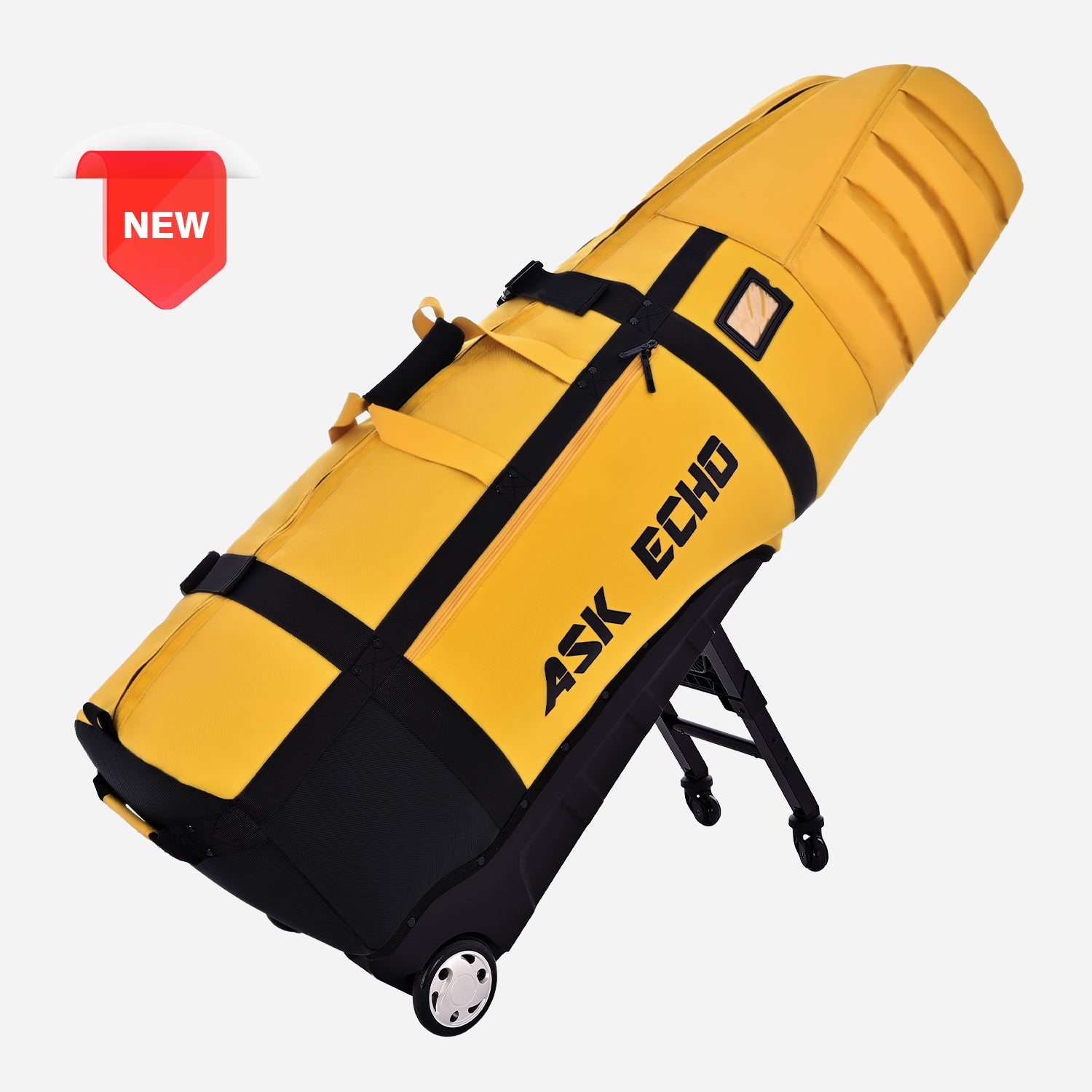 Ask Echo 2026 Locklink StableRoller Golf Travel Bag / Yellow