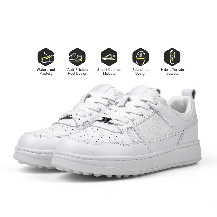 Ask Echo X Goating Player P101 Spikeless Golf Shoes / White