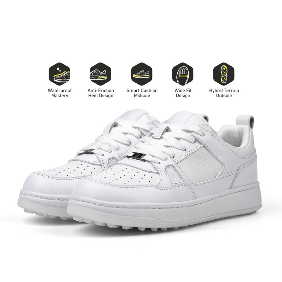 Ask Echo X Goating Player P101 Spikeless Golf Shoes / White