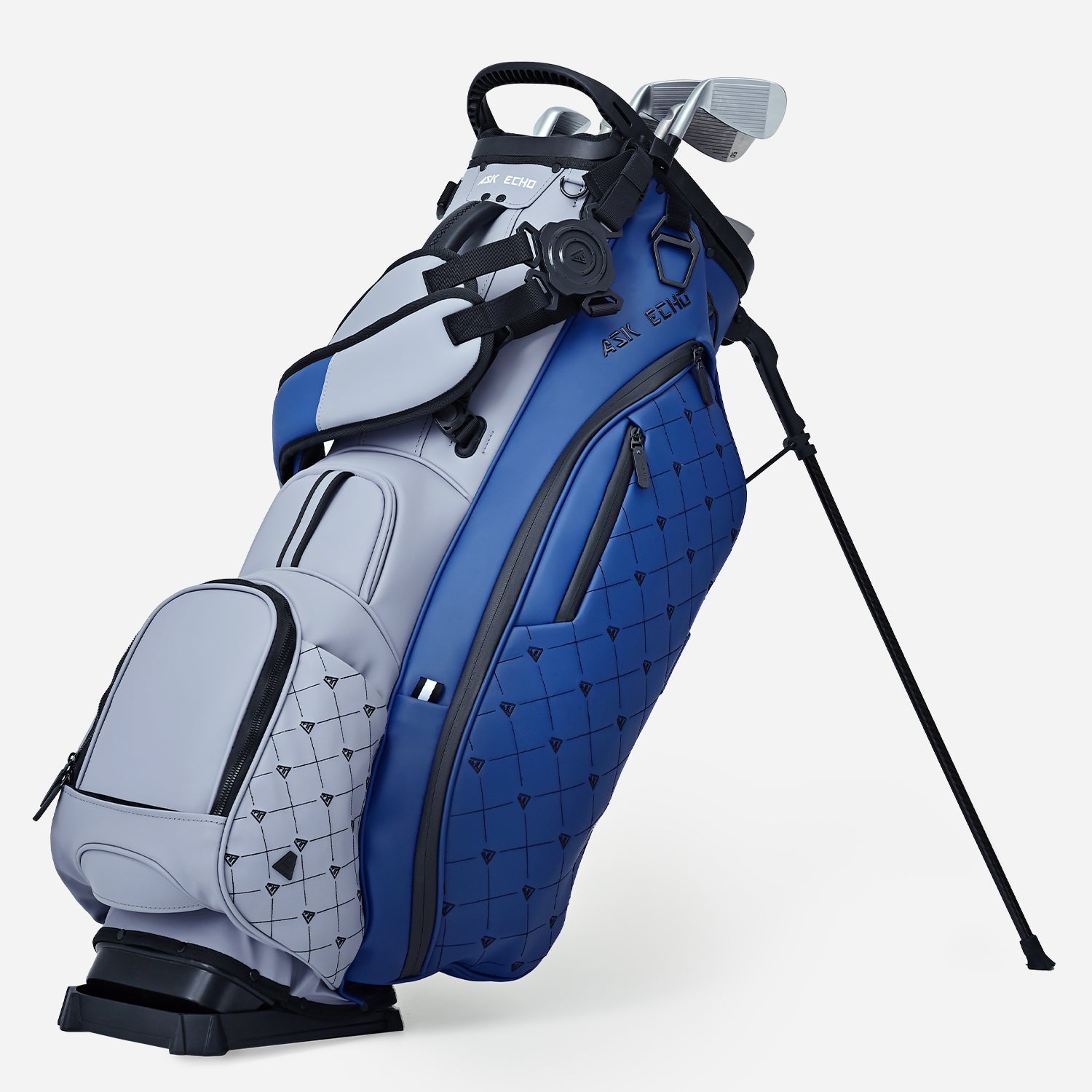 Ask Echo 2025 Prestige-14 Way Full Length Hybrid Leather Stand Bag / N