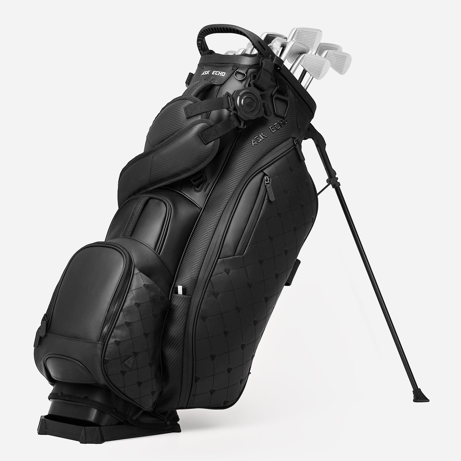 Ask Echo 2025 Prestige-14 Way Full Length Hybrid Leather Stand Bag / B
